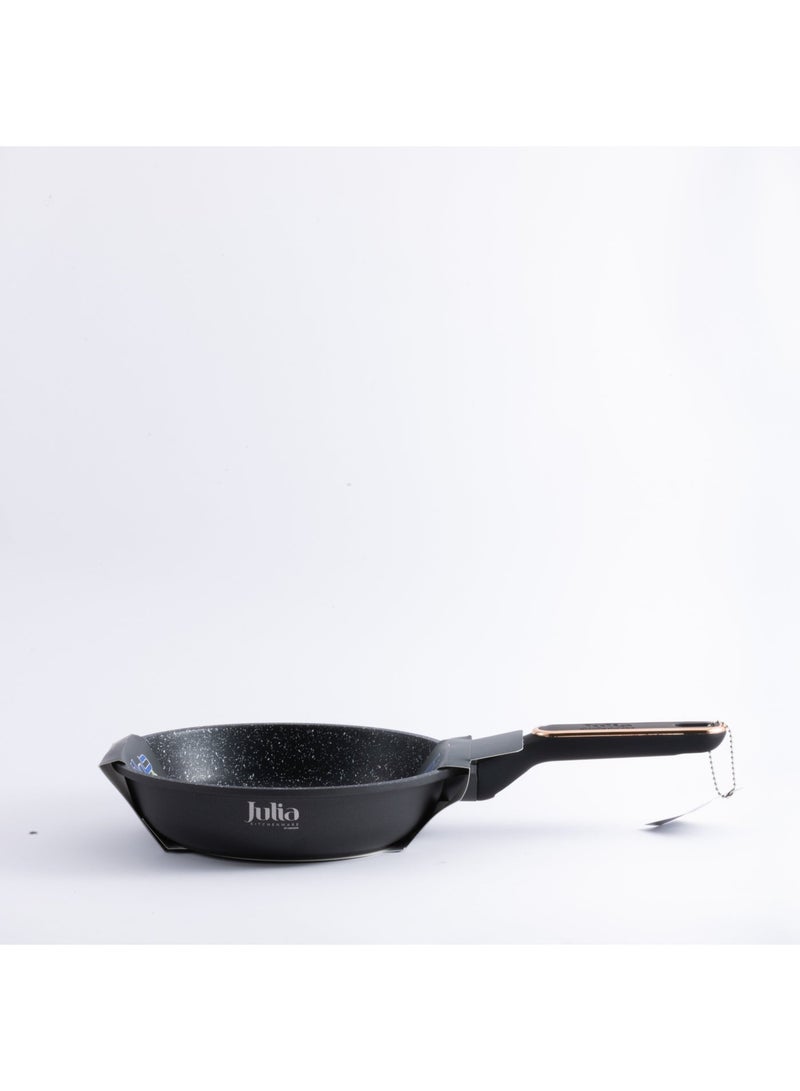 جوليا مِقلاة جوليا  إيليت برو بلس 22 سم - أسود - جرانيت أسود غير لاصق - يدعم الحث الحراري - Image 5